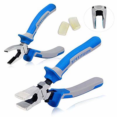 3-pcs Premium Glass Running Breaking Pliers And Pistol Grip Cutter Set  Glass Tool For Stained Glass, Mosaics And Fusing Work