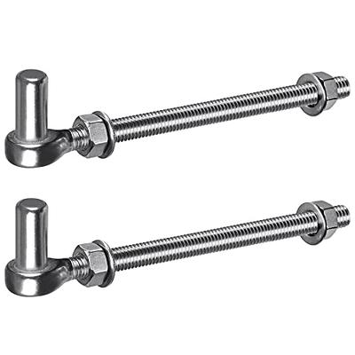 Stainless Steel Threaded Hook and Eye Hinge Sets for Wood Gates