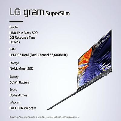  LG gram 15.6” Lightweight Laptop, Intel 13th Gen Core i7,  Windows 11 Home, 16GB RAM, 512GB SSD, Black : Electronics