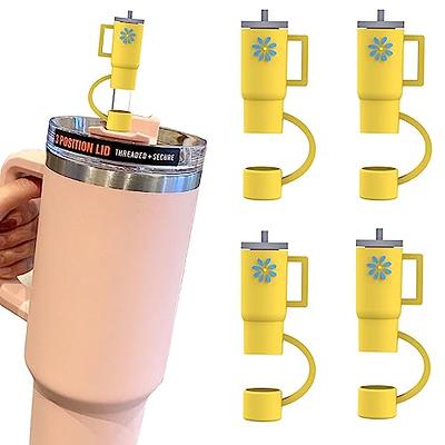 AIERSA 4Pcs Straw Cover Cap for Stanley Cup, Silicone Straw Topper  Compatible with Stanley 30&40 Oz Tumbler with Handle,Straw Tip Covers for Stanley  Cups Accessories - Yellow - Yahoo Shopping