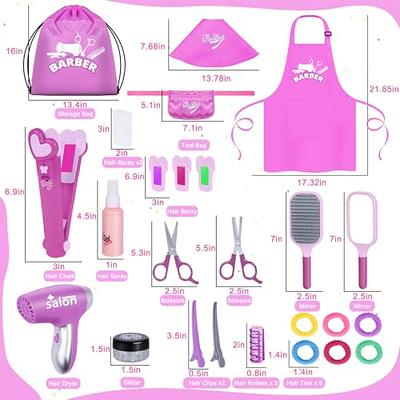 Girls Beauty Salon Set Pretend Play Hair Stylist Toy Kit with Barber Apron,  Hair Dryer, Curling Iron, Mirror, Scissors and Styling Accessories - Yahoo  Shopping