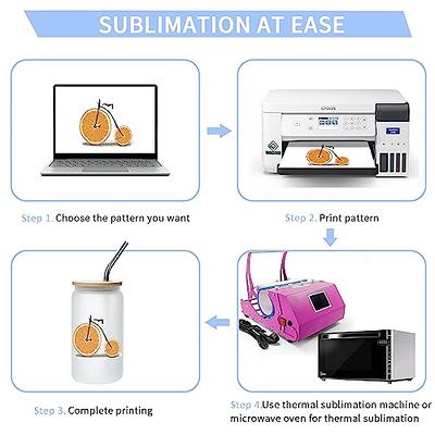 Joytra Sublimation Glass Cans Blanks Frosted with Bamboo Lid - 16oz  Sublimation Beer Can Glasses-Sublimation Glass Tumblers Jar Cups Mug for  Tumbler