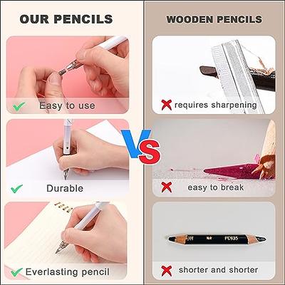 6PCS Inkless Magic Pencil Everlasting Pencil Eternal with Eraser Solid  Color Infinity Pencil Sustainable Pencil for Writing, Drawing - Yahoo  Shopping