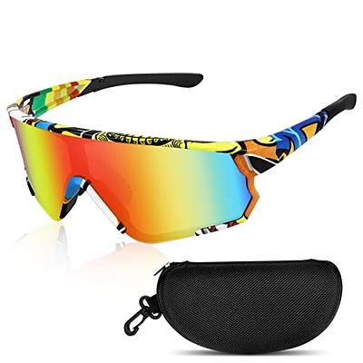 ZHA ZHA Cycling Glasses, UV400 Cycling Sunglasses for Men, Outdoor