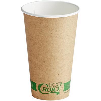 EcoChoice 10 oz. Kraft Compostable Paper Hot Cup - 1000/Case