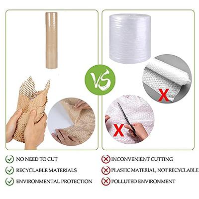 Pink Packaging Paper Honeycomb Cushioning Roll Perforated-Packing Recycled  Cushion Wrapping Roll Eco Friendly Moving Green