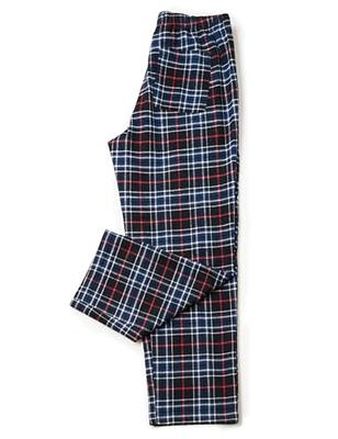 LAPASA Men's Pajama Pants 100% Cotton Flannel Plaid Lounge Soft