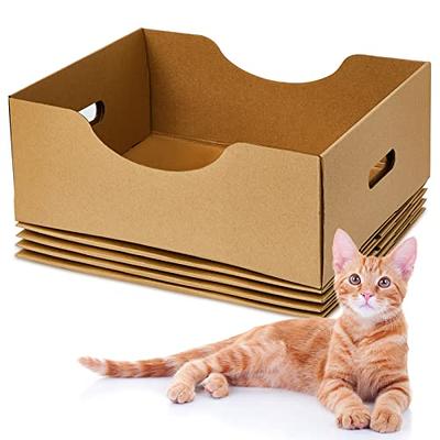 10 Pcs Small Litter Box for Kittens,Plastic Portable Small Litter Pan  Waterproof Bunny Cat Litter Box,Multi Color Durable Nonstick Litter Tray  Travel