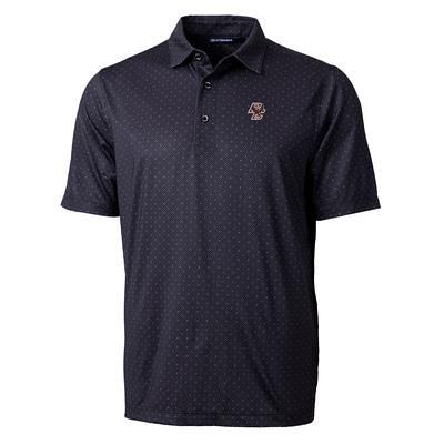 Men's Cutter & Buck Navy Atlanta Braves Big Tall Pike Double Dot Stretch Polo