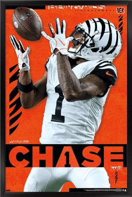 Ja'Marr Chase Cincinnati Bengals Facsimile Signature Framed 11 x 14 Spotlight Photograph