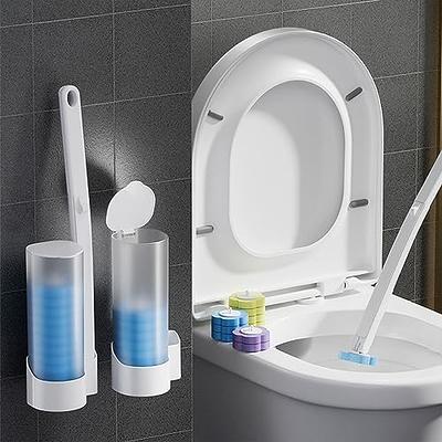 oshang Disposable Toilet Brush - Toilet Bowl Cleaner, Toilet Cleaning  Supplies, Toilet Brush with Holder, 14 Refills for Deep Cleaning and  Hygienic