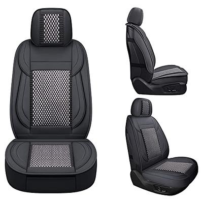 Universal Black Car Front Seat Cover Breathable PU leather Seat