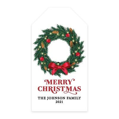 Christmas Gift Labels Sticky - 120 Xmas Sticky Labels for Xmas Gifts