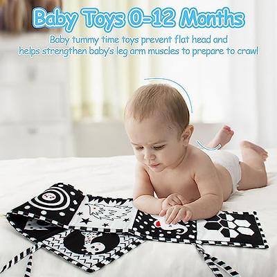 Baby Tummy Time Pillow Toys Black White High Contrast Baby Toys