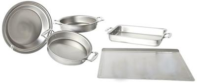 360 Stainless Steel Bakeware Set, Handcrafted in the USA, 5 Ply, Surgical  Grade Stainless Bakeware, 5 Piece Set (Large Cookie Sheet, Two Cake Pans,  9x13 Baking Pan, Pie Pan) - Yahoo Shopping