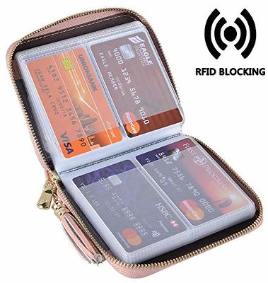 Womens Credit Card Holder Small Rfid Blocking Ladies Wallet With Stainless  Steel Zipper Excellent Genuine Leather Accordion Wallets Case For Women Id