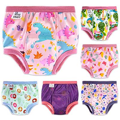 EZ Moms 6 Packs Soft Plastic Underwear for Toddlers Reusable