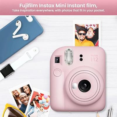 Fujifilm Instax Mini 12 Camera with Fujifilm Instant Mini Film (60 Sheets)  Bundle with Deals Number One Accessories Including Carrying Case, Photo