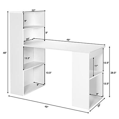 Tangkula L Shaped Gaming Desk Corner Computer Desk Workstation For