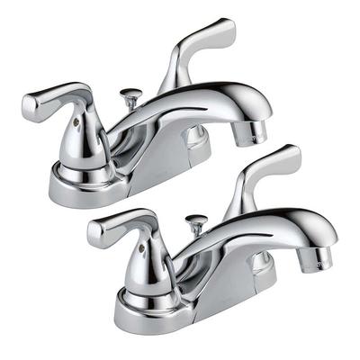 Delta Classic 4 in. Centerset 2-Handle Bathroom Faucet in Chrome  2520LF-A-ECO - The Home Depot