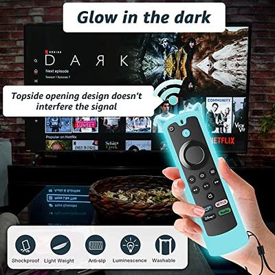 (3 Pack) ONEBOM Firestick Remote Cover 3rd Gen with Alexa Voice 4K/4K  Max,Fire TV Stick Cover Glow in The Dark,Anti Slip Silicone Protective Case  with