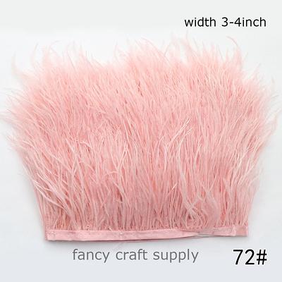 55 Colors 1Yards Blush Pink Ostrich Feather Trim Fringe 3-4Inch Wide -  Yahoo Shopping