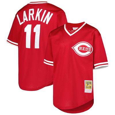 Youth Mitchell & Ness Barry Larkin Red Cincinnati Reds Cooperstown  Collection Mesh Batting Practice Jersey - Yahoo Shopping