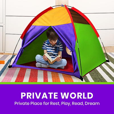 Click N' Play Giant Kids Foam Playhouse Play Tent for Boy and Girls Indoor  and Outdoor, Interlocking Eva Foam Tiles.