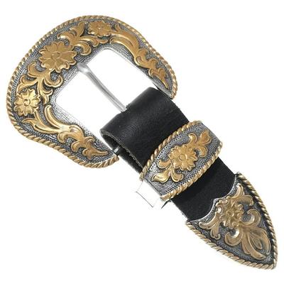 35mm Solid Brass Roller Harness Belt Buckle by Trafalgar Men's Accessories