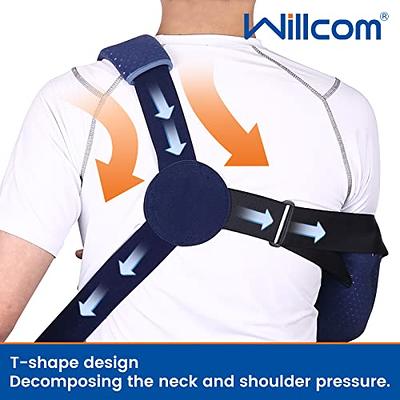 Cozyhealth Arm Sling for Shoulder Injury with Rotator Cuff Support,  Comfortable Medical Brace for Sleeping Left and Right Arm Men and Women