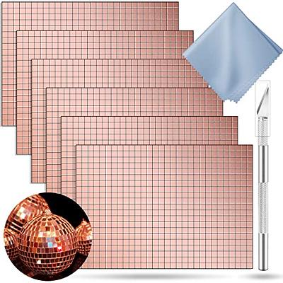 3600 Pieces Mirrors Mosaic Tiles Disco Ball Mirror Tiles Self-Adhesive Real  Squa