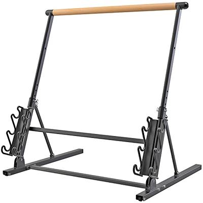  VITA Barre Portable Freestanding Double Ballet Barre, Prodigy,  4 Ft Bars, Black, Adjustable Height, USA Made, Home or Gym Exercise  Equipment for Kids & Adults