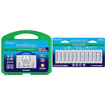 Panasonic BK-3MCCA8BA Eneloop AA New 2100 Cycle Ni-MH Pre-Charged  Rechargeable Batteries, 8 Pack : PANASONIC: : Electrónicos