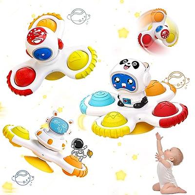 SEPHIX Baby Girl Toys Gifts for 1 2 3 Year Old Boy, Bathtub Bath Toys Set  for Toddlers 1-3, Suction Spinner Toys for Babies 12 18 + Months, Toddler