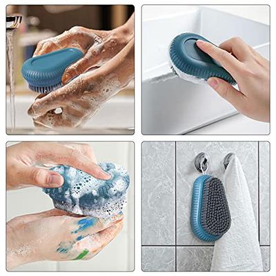 Handle Grip Nail Brush Cleaner Fingernail Scrub Brush Hand Cleaning Brushes  Soft Stiff Bristles Scrubber Manicure