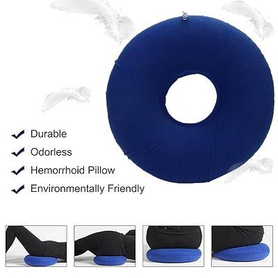 Inflatable Donut Pillow for Hemorrhoids - Portable Ring Hemorrhoid Seat  Cushion for Home Office Chair Wheelchair Car (Grey) - Yahoo Shopping