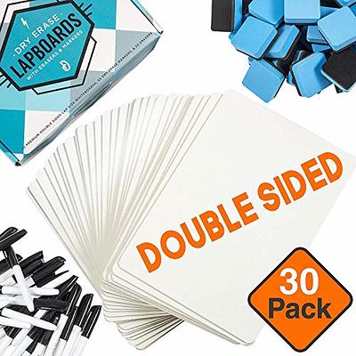 50 Pieces Dry Erase Answer Paddles Handheld Double Sided Paddles Mini White  Boards Small White Board Dry Erase Signs Auction Paddles for Students