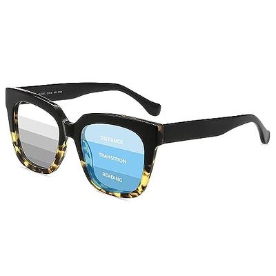 Sunglasses - Sunset  Tortoiseshell Frame Sunreading Glasses for Men and  Women, Large Square Frame, 100% UV protection