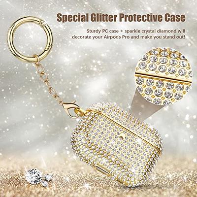 VISOOM Airpods Pro 2nd Generation Case - Airpods Pro 2 Bling Cases Cover  with Lanyard Women 2022 Crystal TPU Hard Protective iPod Pro 2 Wireless