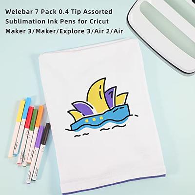 Welebar 0.4 Tip Infusible Pens for Cricut Maker/Maker 3/Explore 3/Air  2/Air, 7 Pack Assorted Sublimation Ink Pens for Mugs, T-shirt, DIY Crafts -  Yahoo Shopping