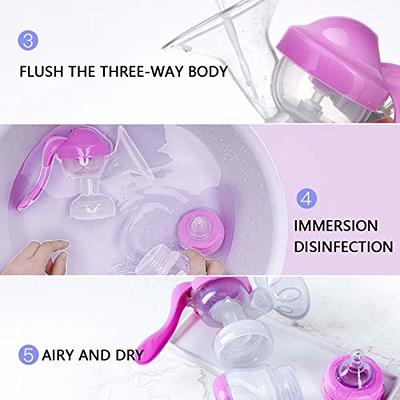 Manual Breast Pump, Adjustable Suction Silicone Hand Pump