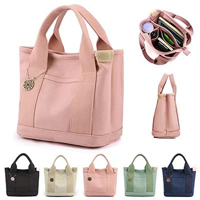 MINGRI Canvas Tote Bag for Women Small Mini Tote Bags with Pockets Small  Canvas Handbag Tote Bag with Zipper Mini Tote Purse Mini Travel Bag with  Compartments,without Shoulder Strap,Blue - Yahoo Shopping