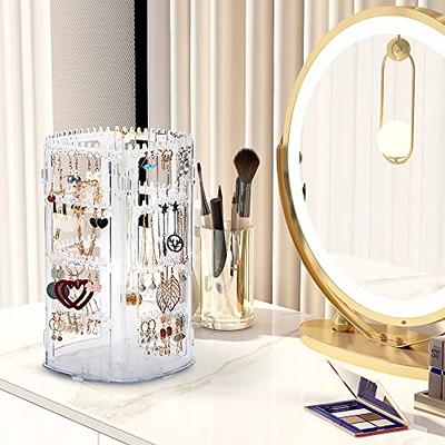 Earring Holder and Jewelry Organizer 360 Rotating Earring