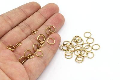 10mm, Jump Rings, Raw Brass Jump Rings, Open Jump Ring, Brass Jump