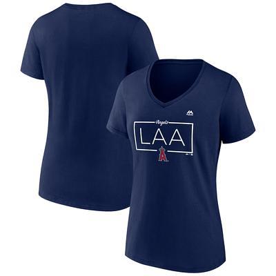 Women's Touch Royal Los Angeles Dodgers Halftime Back Wrap Top V-Neck T-Shirt Size: Extra Large