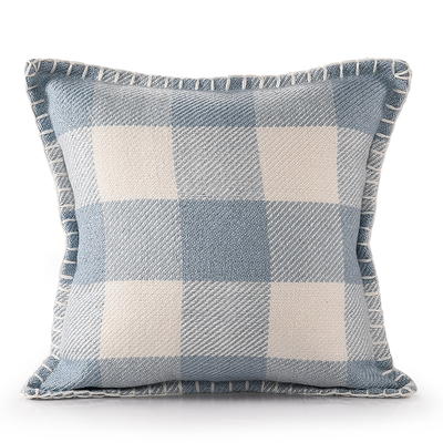 Mainstays Blue Woven Stripe Decorative Pillow Cover - 18 x 18 in