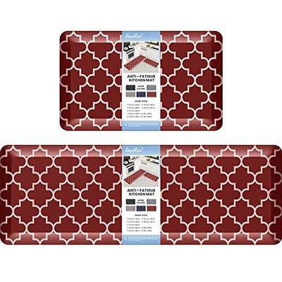 StepRite Kitchen Mats, 2PCS Kitchen Rugs, Cushioned Anti Fatigue