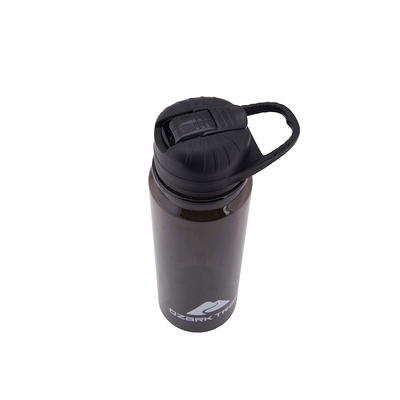 Contigo Autoseal 32 oz Plastic Water Bottle with Flip-Top and Wide Mouth  Lid, Licorice and Gray 