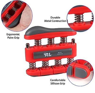 FitBeast Hand Grip Strengthener Workout Kit (5 Pack) Forearm Grip Adjustable Resistance Hand Gripper, Finger Exerciser, Finger Stretcher, Grip Ring &a