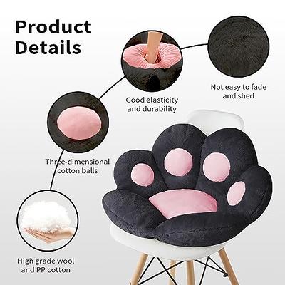Ditucu Cat Paw Cushion Lazy Sofa Office Gaming Chair 20 inch Comfy Kawaii  Plush Bear Paw Warm Floor Pillow Cute Seat Pad for Bedroom Decor Grey